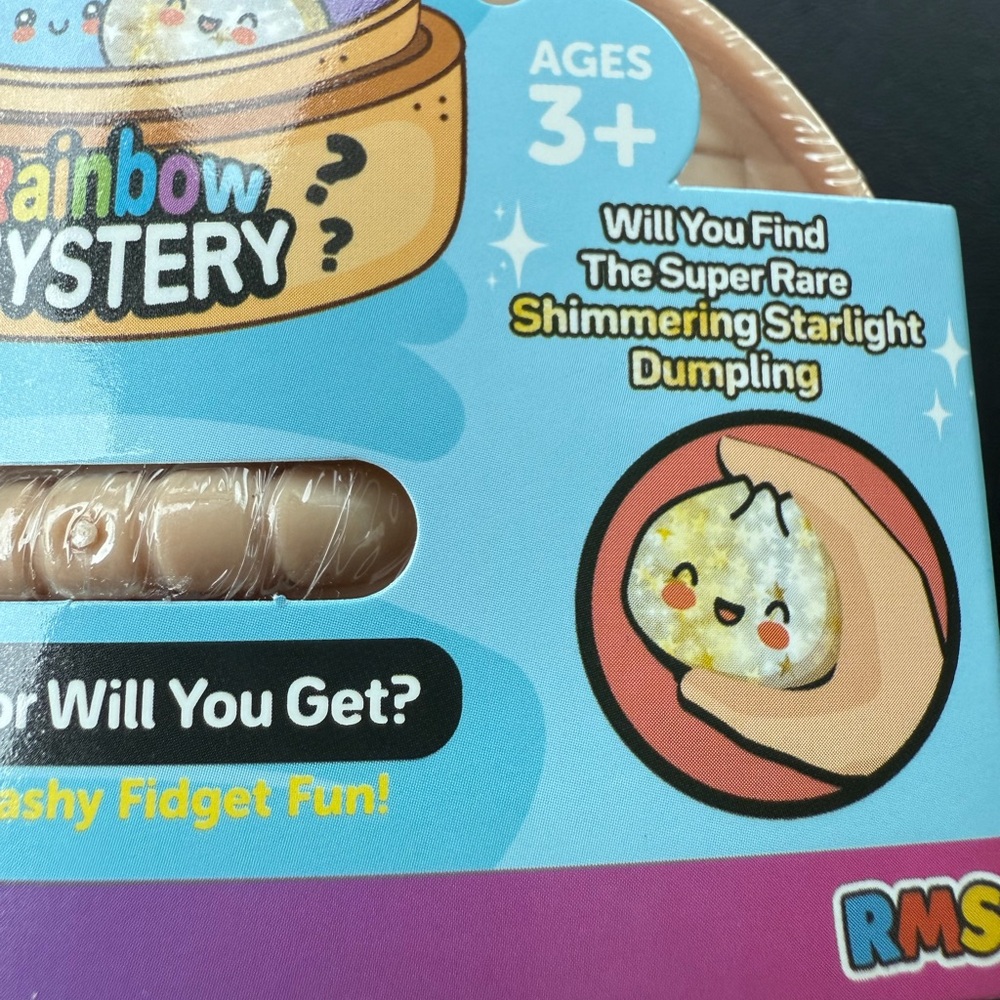 Dumpling could be a mystery shimmering or a solid color Fun for all ages